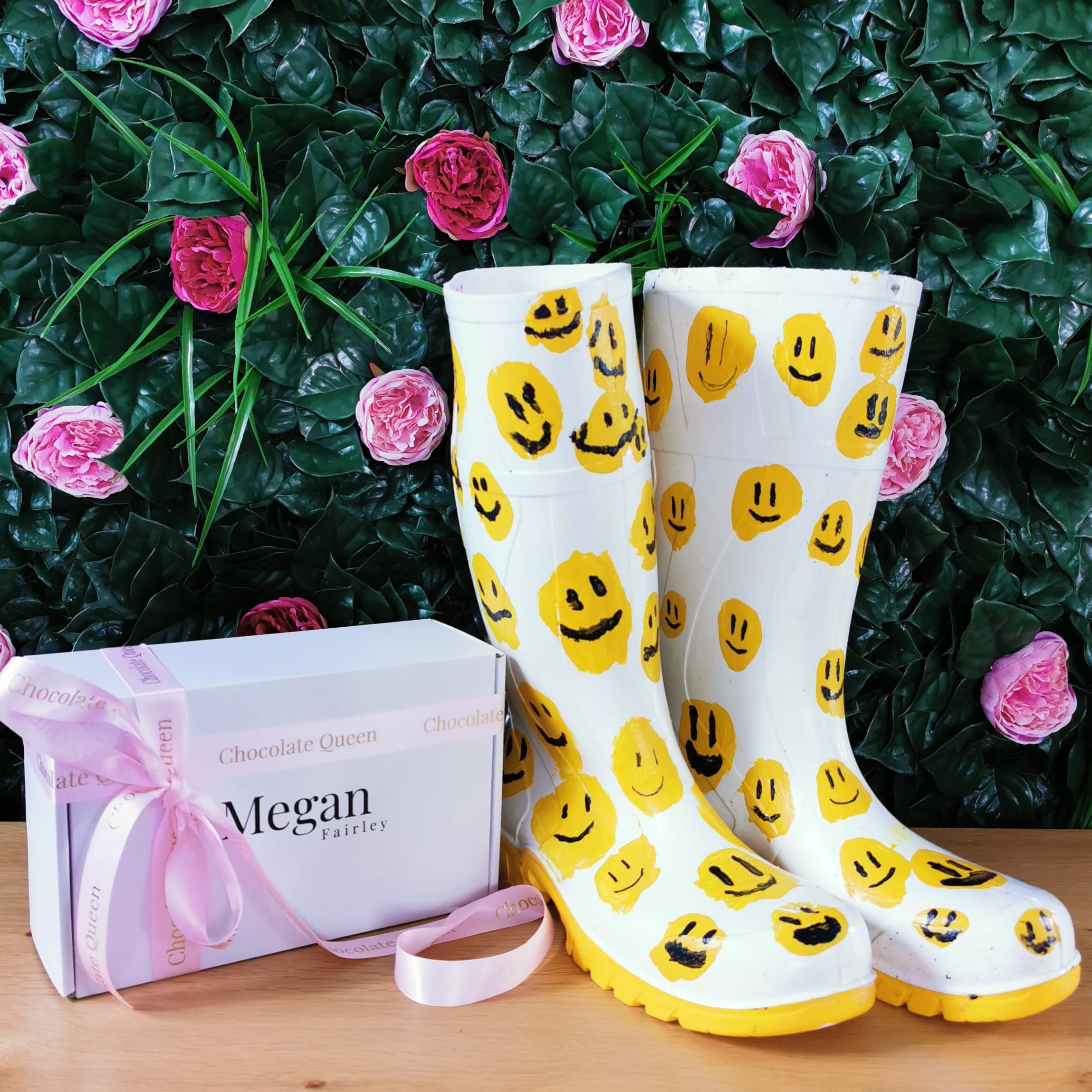 emoji rain boots